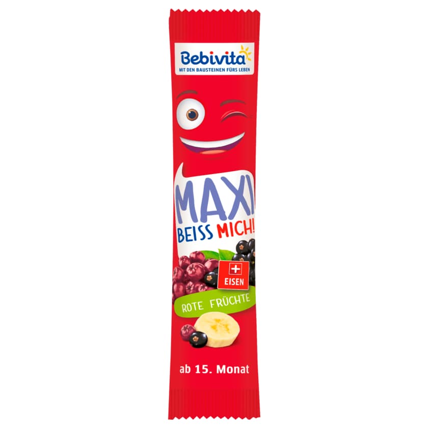 Bebivita Riegel Maxi Beiss Mich Rote Früchte 35g